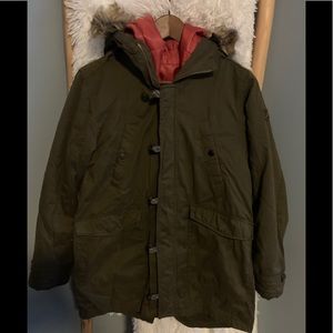 Zara parka hooded coat/jacket B1
